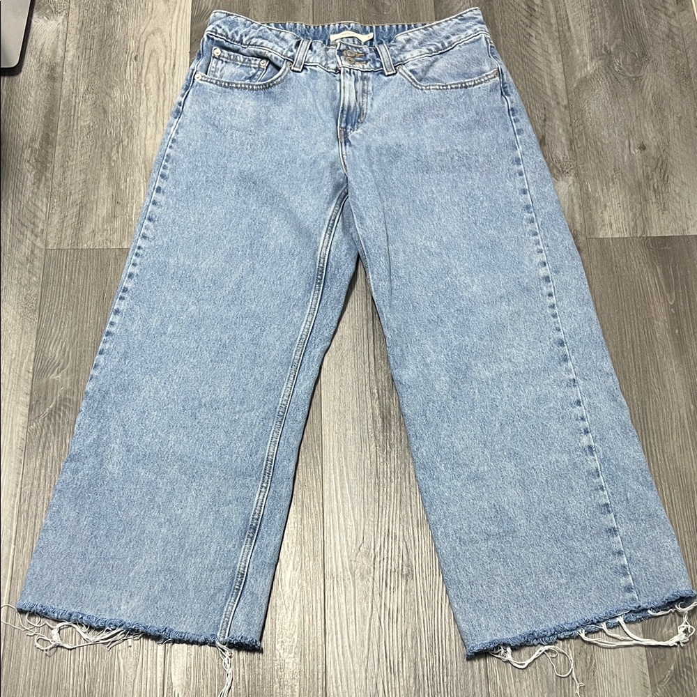 Levi's Light Blue Wide Leg Jeans
